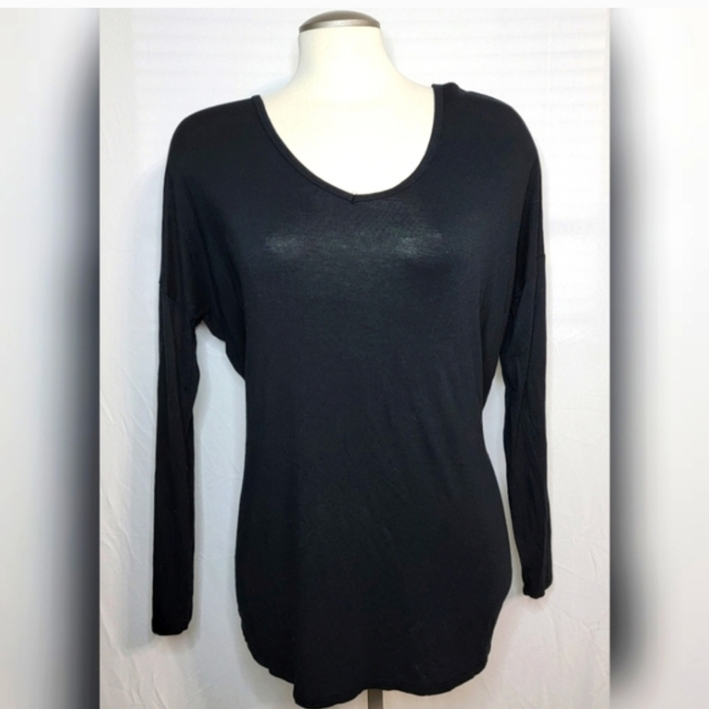 🍭 Garage | black basic long sleeve tee
